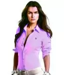 ralph lauren femmes chemise promo france coton elastique purple